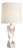 White Marble Twist Table Lamp For Sale