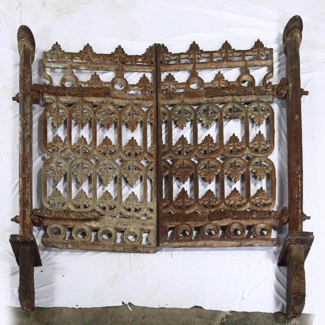 1950s Vintage Indian Iron Garden Gate For Sale - Image 5 of 6