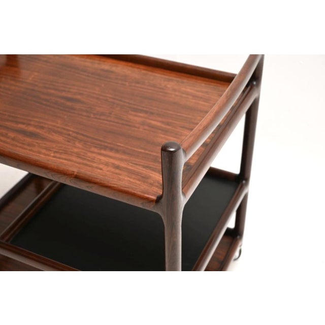 Vintage Danish Drinks Trolley by Henning Korch for Silkeborg, 1960s For Sale - Image 9 of 11