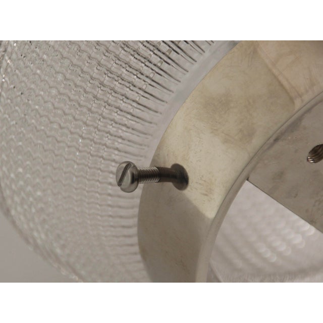 1930s Vintage French Industrial Ceiling, Wall or Desk Light from Holophane, 1930s For Sale - Image 5 of 6