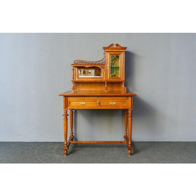 Art Nouveau Desk in Pine For Sale - Image 3 of 18