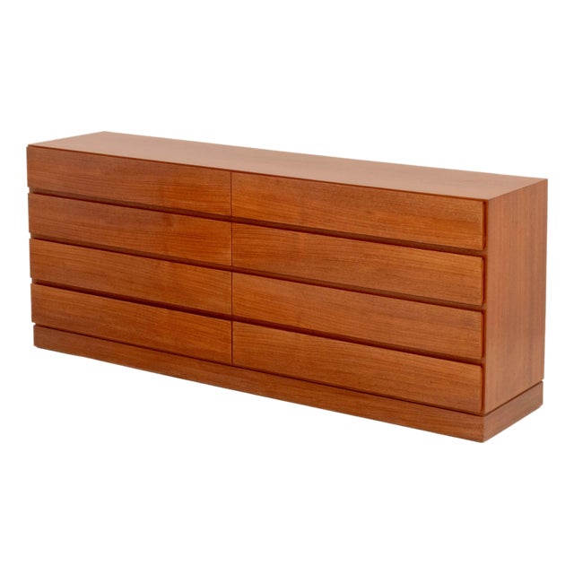 Arne Wahl Iversen Teak Long Dresser For Sale