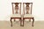 A gorgeous pair of Georgian, Chippendale, or Queen Anne style side chairs or dining chairs In the manner of Henredon USA,...