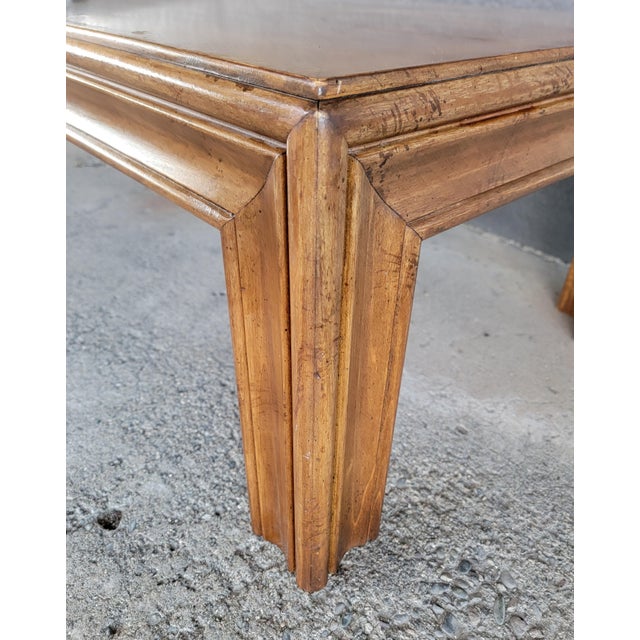 Coffee Table by Lane Furniture Exotic Book-Matched Wood Grain Mid-Century Modern For Sale - Image 13 of 14