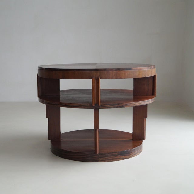 Dutch Amsterdam School Art Deco Table with Macassar Top, 1920s For Sale - Image 11 of 18