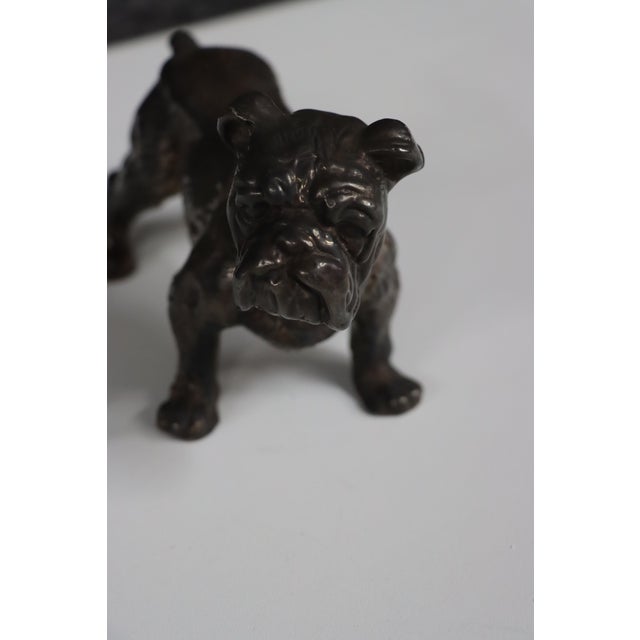 Sterling Silver Bulldog Figurine For Sale - Image 10 of 15