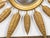 Midcentury French Sunburst Wall Mirror with Leafy Décor and Convex Plate For Sale In Atlanta - Image 6 of 8