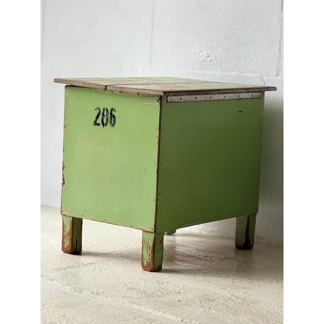 Industrial Green Storage Table, 1960 For Sale - Image 6 of 18