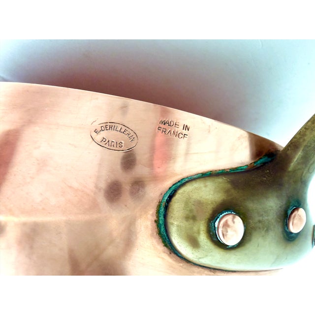 E. Dehillerin Paris Copper Zabaglione Pot For Sale In Los Angeles - Image 6 of 9