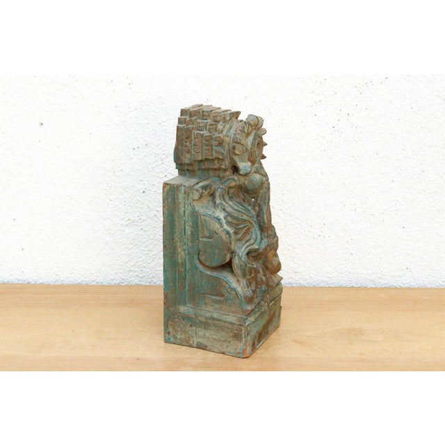 Mediterranean Mid 19th Century Verdigris Architectural Corbel For Sale - Image 3 of 7