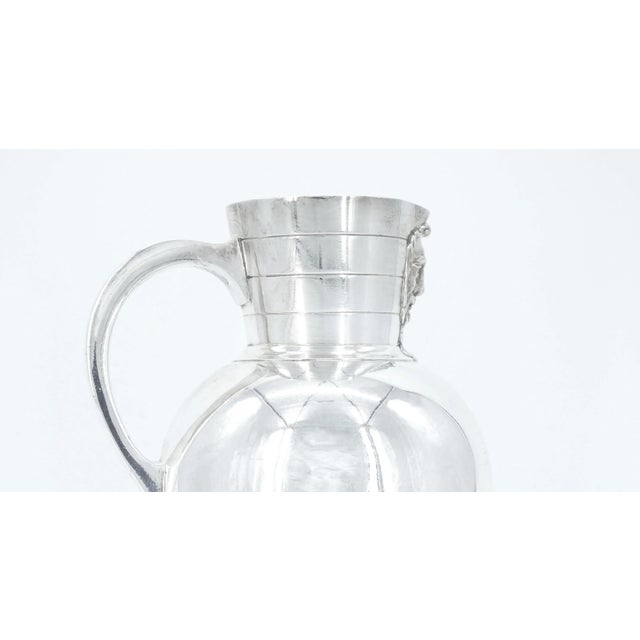 English English Late 19th Century Silver Plate Tableware Serving Water Pitcher For Sale - Image 3 of 13
