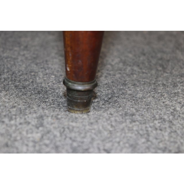 French Faded Mahogany White Carrara Marble Jansen Style Directoire Style Commode For Sale - Image 3 of 10