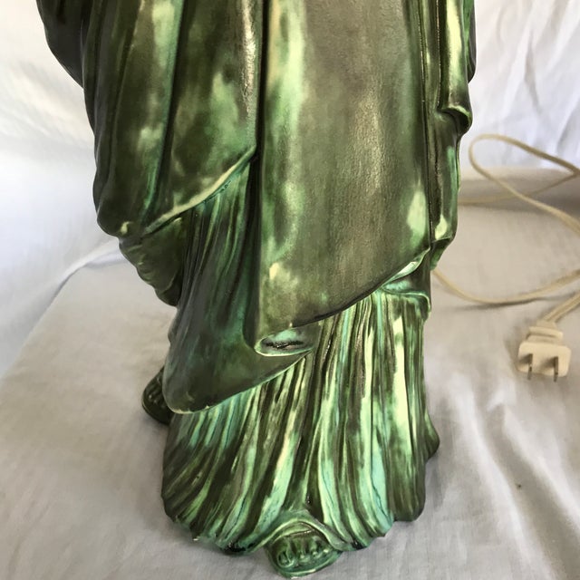 Vintage Ceramic Statue of Liberty Light Chairish