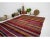 1960s Vintage Colorful Striped Turkish Kilim Rug- 6′10″ × 13′1″ For Sale In Los Angeles - Image 6 of 7