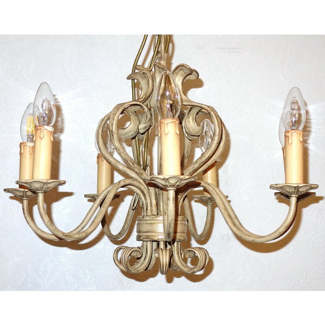 Metal Wrought Iron Ceiling Lamp from Koch & Sons, 1960s For Sale - Image 7 of 10