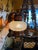 Metal Copper Bubble Glass and Stars Wall Sconce, Circa 1920 For Sale - Image 7 of 7