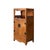 Asian Vintage Light Brown Open Display Alcove Storage Cabinet For Sale - Image 3 of 13