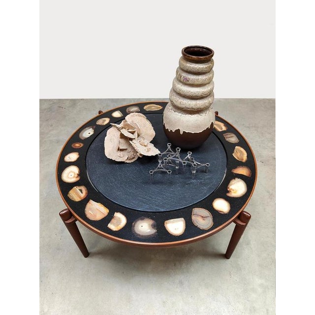 1960s Vintage E8 Coffee Table in Agate and Stone from Heinz Lilienthal, 1960s For Sale - Image 5 of 7