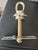 Gold Brass Shiny Unused VintageChandelier Medallion, 6 Foot Chain and Anchor Set For Sale - Image 13 of 13