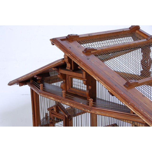 Antique Wooden Bird House, 1890s For Sale - Image 15 of 17