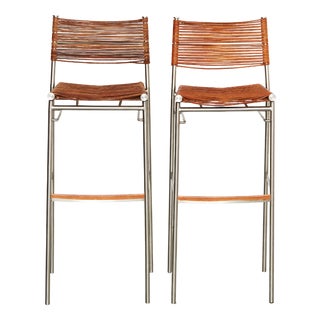 MissB Bar Stools by Tito Agnoli for Pierantonio Bonacina, 1990s, Set of 2 For Sale
