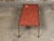 Metal Midcentury Italian Mosaic Table with Iron Base and Red Glass Tile Style Top For Sale - Image 7 of 12