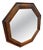 Antique Early 20th Century Octagonal Oak Wall Mirror, 1920s For Sale