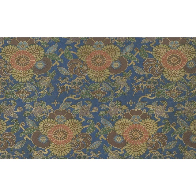 Title: Japanese Chrysanthemum and Cloud Patterns: Antique Lithograph, 1880s : This beautiful lithograph from the 1880s...