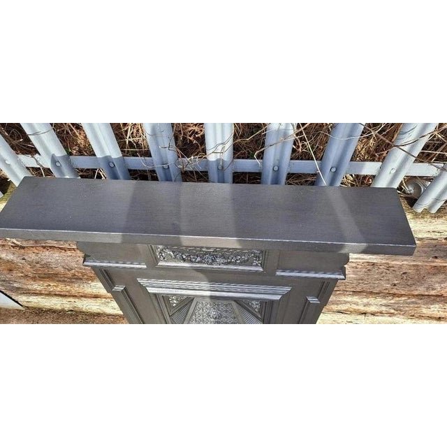 2000 - 2009 Antique Victorian Combination Fireplace in Cast Iron For Sale - Image 5 of 12