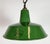 1960s Industrial Green Enamel Factory Pendant Lamp from Revo, 1950s For Sale - Image 5 of 17