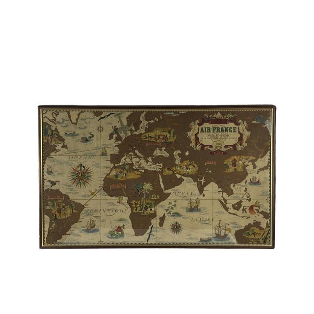 Air France Nova and Vetera Poster Map by Lucien Boucher, Paris, France, 1939 For Sale - Image 11 of 18