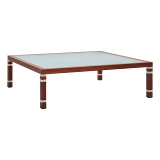 Dining Table in Wood and Glass from Malifax, Italy, 1990s For Sale