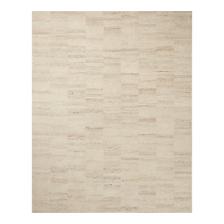 Amber Lewis x Loloi Rocky Natural / Fog 3'-6" x 5'-6" Accent Rug For Sale