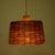 Wicker chandelier, probably from the 1970s. The shade is made of interwoven straw, so when lit it creates a pleasant dim...