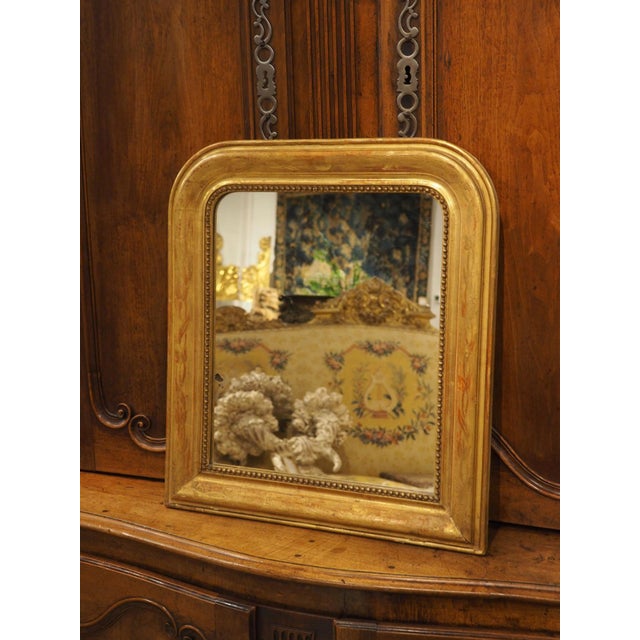 Petite French Giltwood Louis Philippe Style Mirror, Circa 1870 For Sale - Image 13 of 18