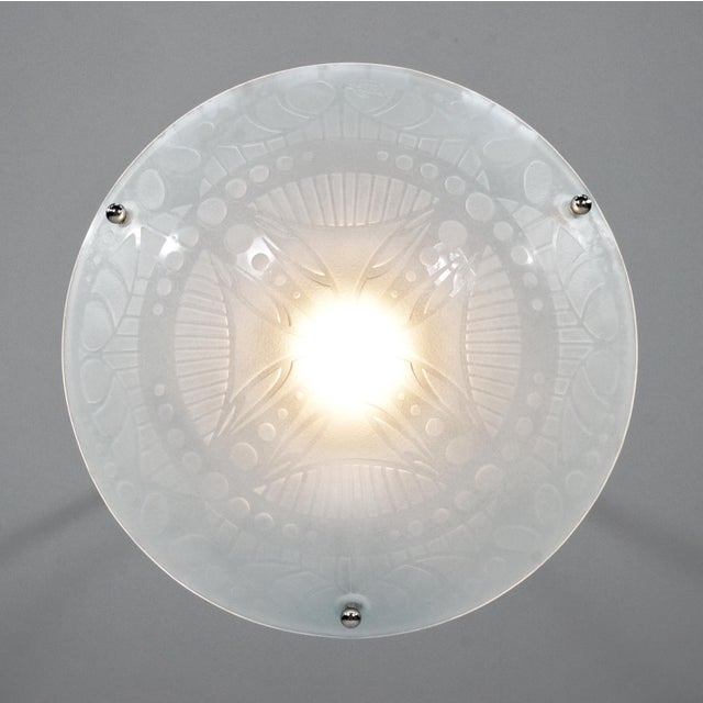 Metal 1930s French Art Deco Pendant Light by Jany - France For Sale - Image 7 of 8
