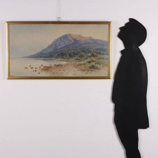 Watercolour on paper. Signed lower left. Angelos Giallinas, born in Corfu, was known for his numerous views of his native...