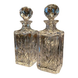 1980s Tiffany and Co. Decanters- a Pair For Sale