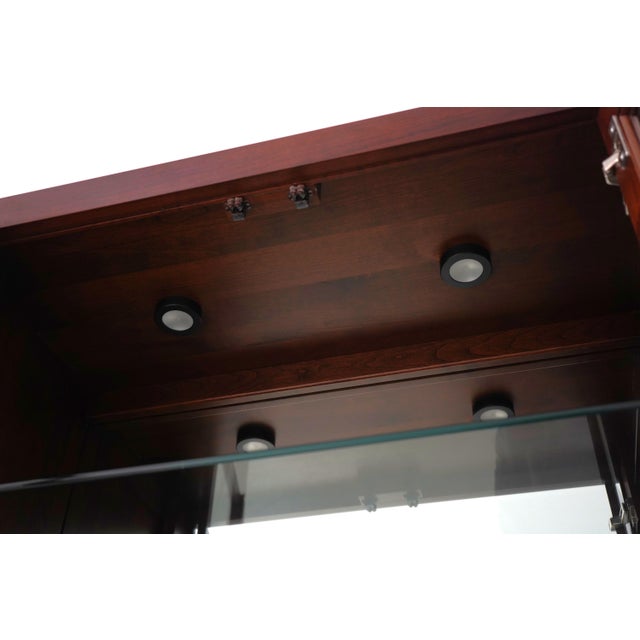 Stickley Stickley Cherry Highlands Display China Cabinet For Sale - Image 4 of 18