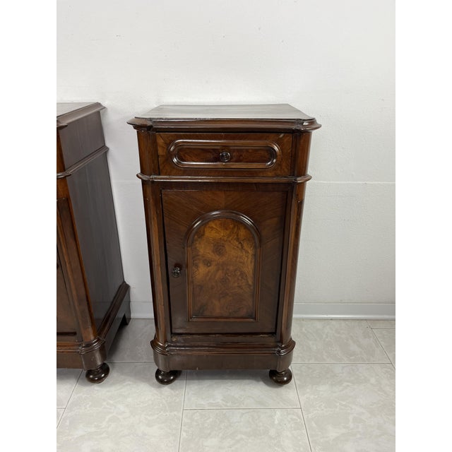 Mid-Century Modern Mid-Century Italian Bedside Tables, 1930s, Set of 2 For Sale - Image 3 of 9