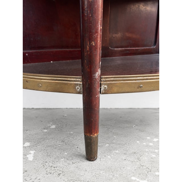 Brown Secessionist Salon Cabinet with Display Section by Prof. Josef Hoffmann for Jacob & Josef Kohn, Vienna, 1904 For Sale - Image 8 of 10
