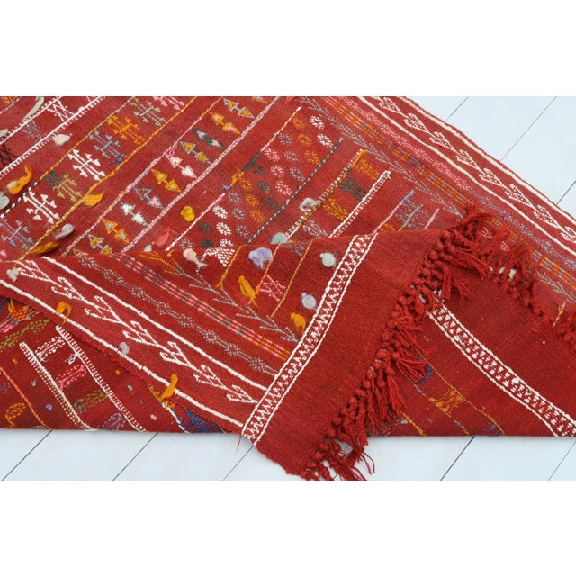Vintage Turkish Kilim Rug- 4′ × 8′8″ For Sale - Image 12 of 13