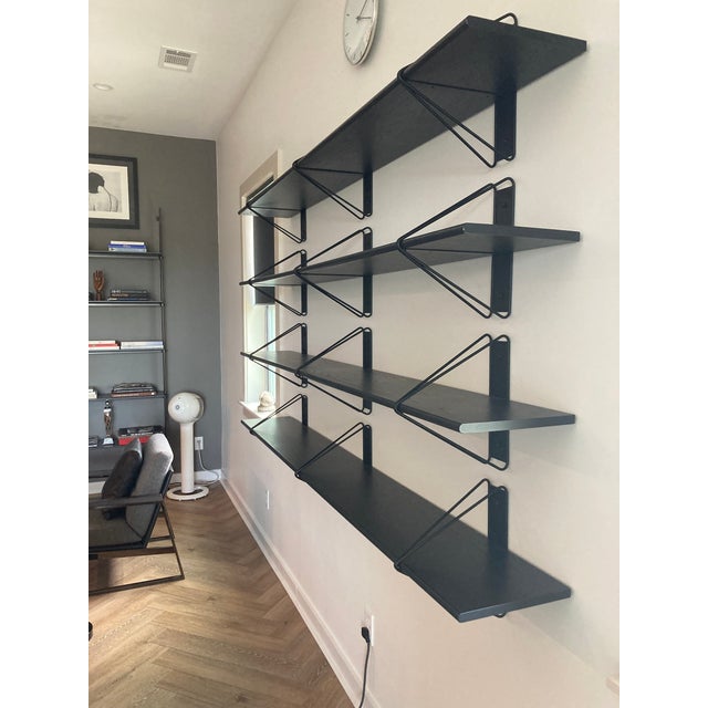 Modern Strut Shelving System - A Set of 4 Shelves For Sale - Image 3 of 4