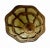 Traditional Ceiling Light Antique Ceiling Light With Curved Art Glass For Sale - Image 3 of 4