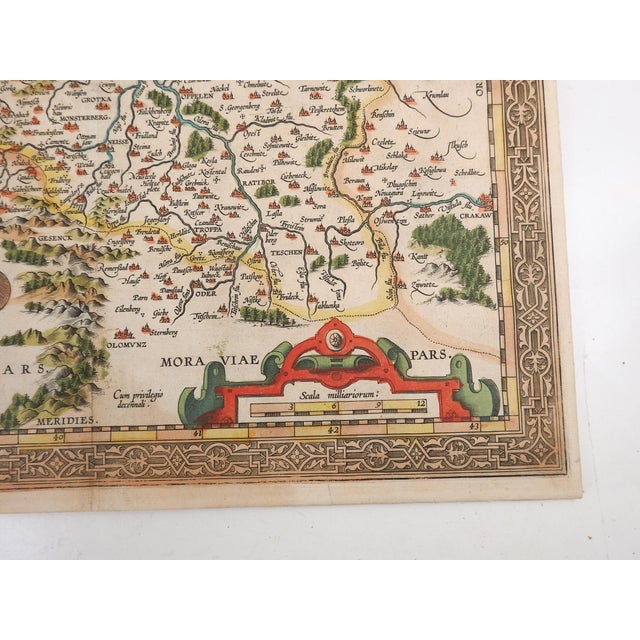 17th Century 17th Century Abraham Ortelius Silesiae Typus Map For Sale - Image 5 of 7