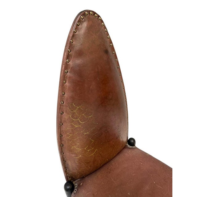 Art Deco Amsterdamse School High-Back Side Chair from Michel De Klerk, 1916 For Sale - Image 9 of 13