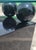 Vintage Post Modern Black Lacquer Sphere Glass Top Karl Springer Style Console Table For Sale - Image 10 of 11