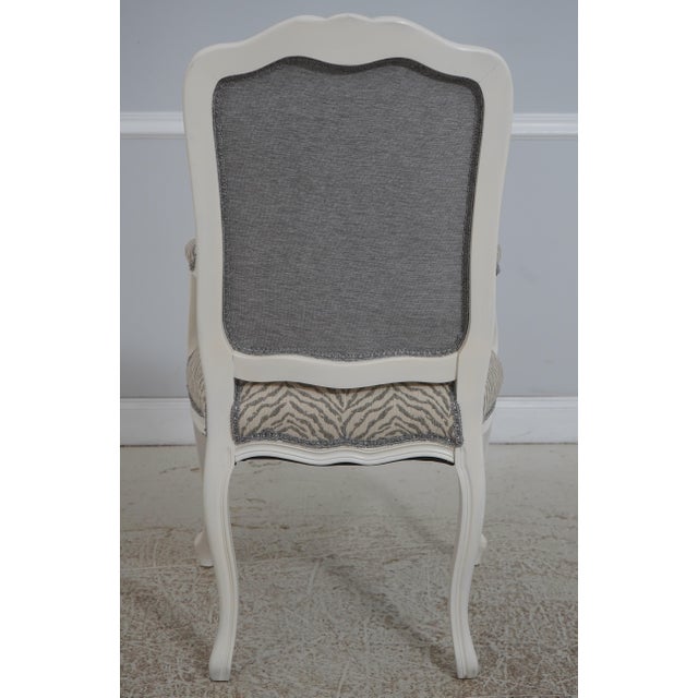 Set of 10 MGM White Painted Louis XV Dining Chairs For Sale - Image 4 of 18