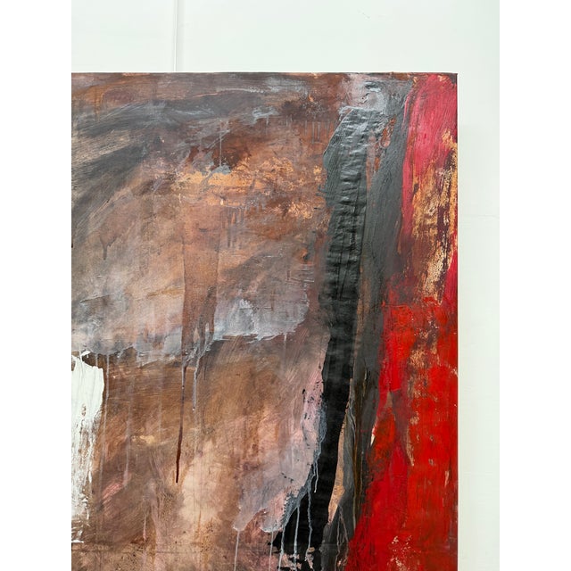 Abstract Modern Acrylic on Canvas Wall Art For Sale - Image 9 of 14