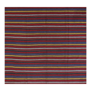 1900s Multicolor Striple Kilim Antique n.w. Persian Flat-Weave Rug 6' X 6'6" Wool Carpet